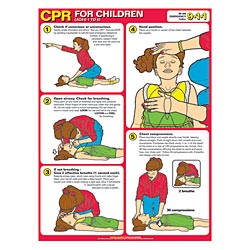 CPR FOR CHILDREN LAMINATED 18"x24""