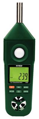 Model EN300 Hygro-Thermo-Anemometer-Light-Sound Meter, Extech