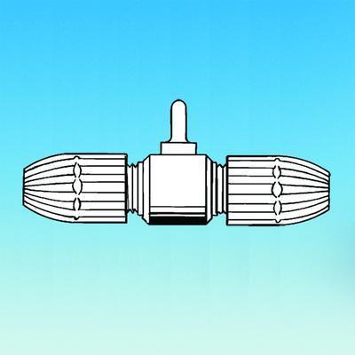 Two-Way Tubing Connector Valve, Ace Glass Incorporated