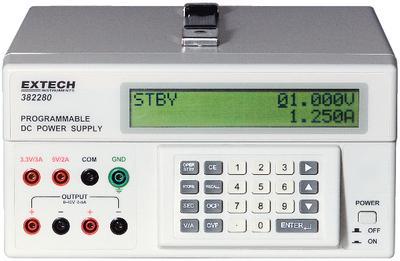 Triple-Outlet Programmable DC Power Supply, 200 Watt, Extech