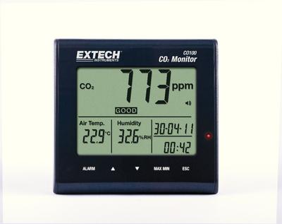 Model CO100 Desktop Indoor Air Quality CO₂ Monitor, Extech