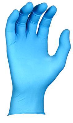 GLOVE NITRILE BLUE LONG CUFF L