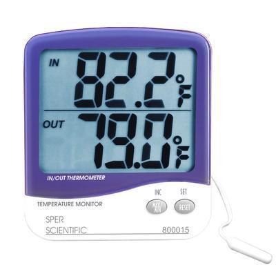 Indoor/Outdoor Thermometers, Large Display, Sper Scientific