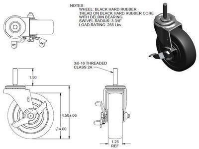 VWR® Contour™ Four-Leg Caster Kit