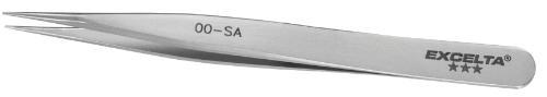 Tweezers with Straight Strong Tips, Style 00, Excelta