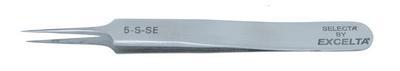 Tweezers with Straight Taper Relieved Ultra Fine Tip, Style 5, Excelta