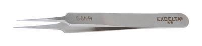 Tweezers with Straight Taper Relieved Ultra Fine Tip, Style 5, Excelta