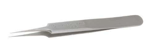 Tweezers with Straight Taper Relieved Ultra Fine Tip, Style 5, Excelta