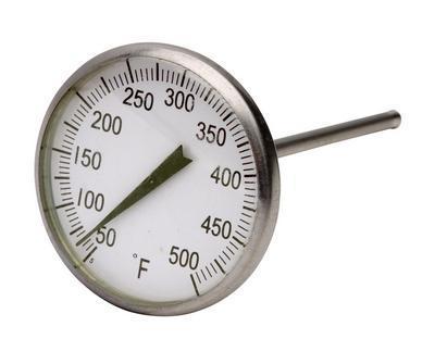 VWR® Bi-Metallic Dial Thermometer, 3/8" NPT Threaded Connection