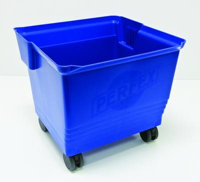 BUCKET 36L WITH CASTERS BLUE