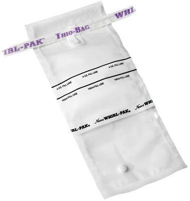 Bag, Sterile, Whirl-Pak with Dechlorinating Agent, 177 mL, Hach