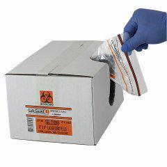 Lab Guard® Reclosable Biohazard Bags, Minigrip