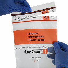 Lab Guard® Reclosable Biohazard Bags, Minigrip