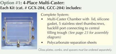 Vertical Gel Casting Chambers and Chamber Kits, C.B.S. Scientific