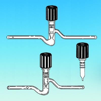 Vacuum Stopcocks with Easy-Action Plug, PTFE, Ace Glass Incorporated