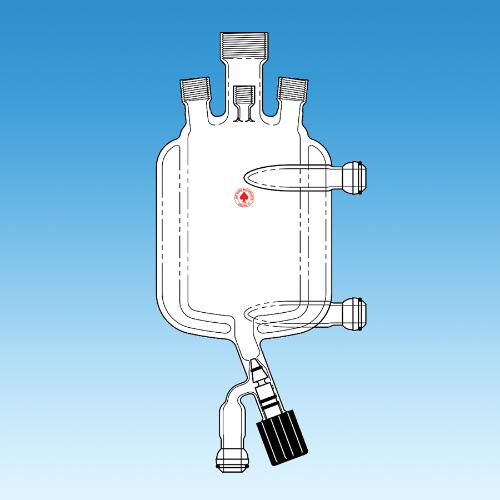 Jacketed One-Piece Pressure Reactor with Bottom Outlet, Ace Glass Incorporated