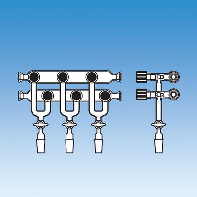 Double Tube Vacuum Manifold, O-Ring Joint Connections and Easy Action Valves, Ace Glass Incorporated