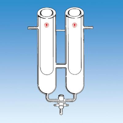 Dry Ice Trap, Twin Chamber with Stopcock Drain, Ace Glass Incorporated