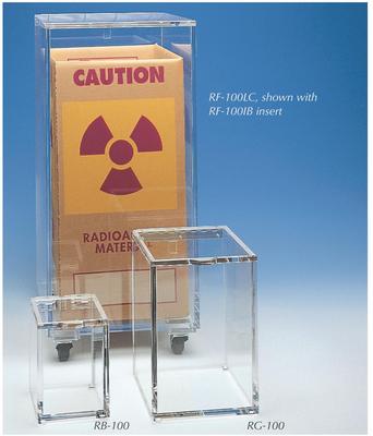 Accessories for Beta Radiation Safety Equipment, Radiation Waste Receptacles, CBS Scientific