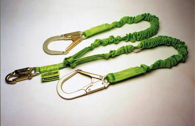 LANYARD SHK ABSRG 2REBAR HK 6FT DBL LEG