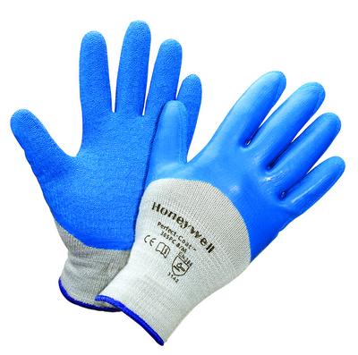 GLOVE GRY/BLU KNUCKLE DIP XL