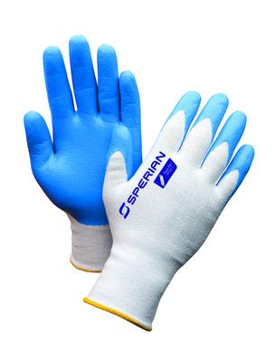 GLOVE CUT RESIST WHITE/BLUE SM