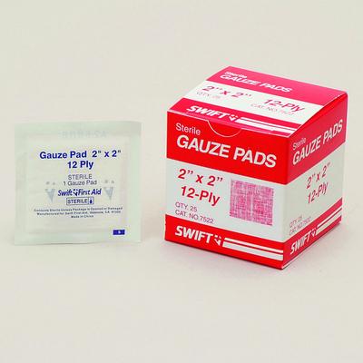 GAUZE PADS, 2IN X 2IN