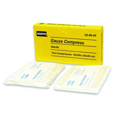 GAUZE COMPRESS 18X36 INCH PK2