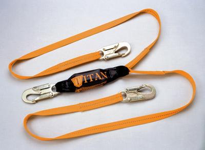 LANYARD WEB SHOCK ABSRB DBL-LEGGED 6FT