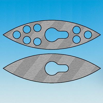 316 Stainless Steel Stirrer Blades for 10 mm Button Shafts, Ace Glass Incorporated