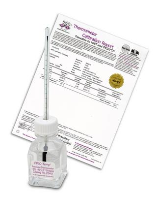 FRIO-Temp® Certified High Precision Liquid-In-Glass Verification Thermometer, H-B Instrument Company