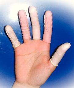 Antistatic Latex Finger Cots, InterWorld™