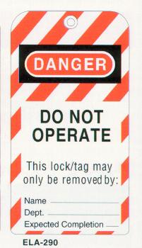 Lockout Tags, North Safety Products