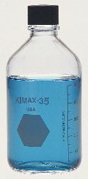 KIMAX® Media/Storage Bottles, KG-35 Borosilicate Glass, Graduated, Kimble Chase