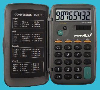 VWR® Big-Digit Solar-Powered Calculator