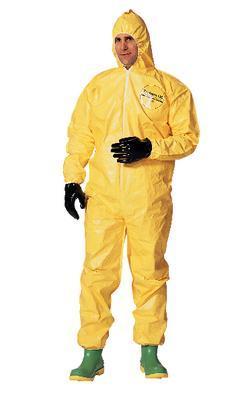 DuPont™ Tychem® QC Coveralls with Standard Fit Hood and Elastic Wrists & Ankles