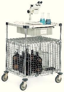 Super Erecta Shelf® Lab Security Cart, Metro™