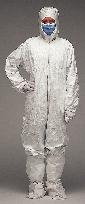 Coveralls with Attached Hood and Boots made with DuPont™ Tyvek® Material, Sterile, CleanWear