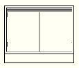 VWR® Contour™ Sitting Height Base Cabinet, Double Door Cupboard