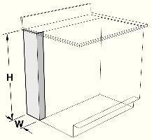 VWR® Contour™ Rear Scribe Filler Panel Assemblies