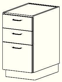 Casework, Laminate, Sitting Height Base Cabinets, Drawer Cabinets