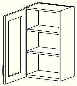 Casework, Laminate, Wall Mounted Storage Cabinets, Hinged Glazed Doors