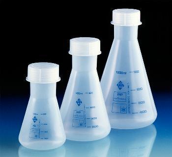 Erlenmeyer Flasks with Screw Caps, PMP, BrandTech