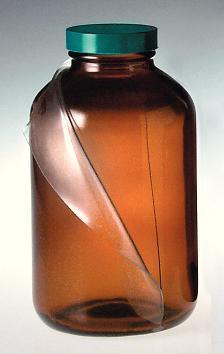 Safety-Coated Packer Bottles, Amber, Qorpak®