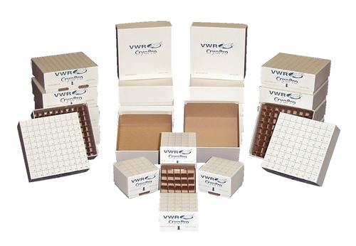 VWR® CryoPro® Fiberboard Storage Boxes and Dividers