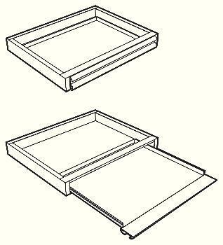 VWR® Contour™ Apron Rollout Keyboard Shelves