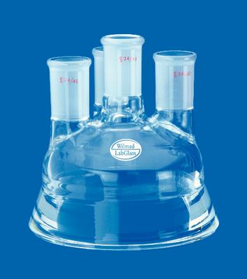 Four-Neck Reaction Vessel Lids, Conical Flange, Wilmad-LabGlass