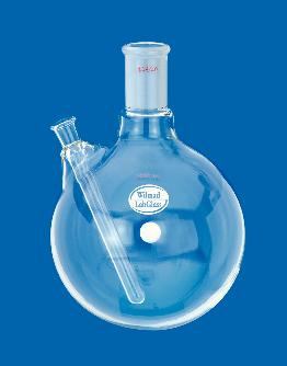 Round-Bottom Boiling Flasks with Thermometer Well, Wilmad-LabGlass