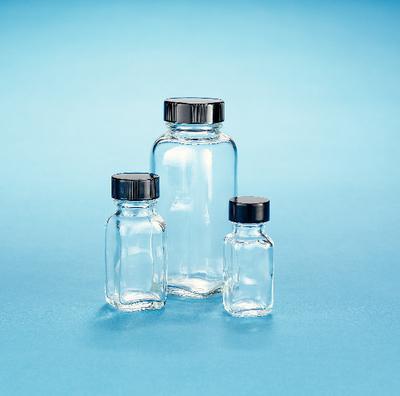 VWR® French Square Bottles, Clear, Wide Mouth