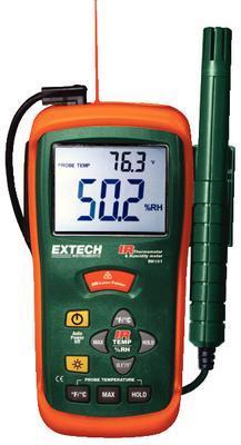 Hygro-Thermometer with Infrared Thermometer, Extech®